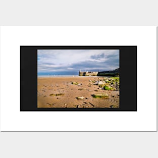 Beach, Sunshine & Dark Clouds - Coastal Scenery - Saundersfoot Posters and Art